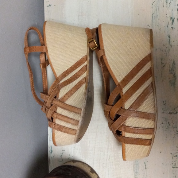 Lucky Brand  Brown and Wedge Sandals - Picture 6 of 14